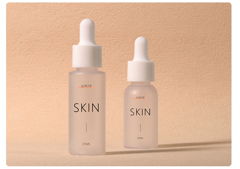 1oz 30ml PET Plastic Bottle Luxury Push Button Dropper Bottle Clear Scrub For Serum And Lotion