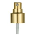 24/410 20/410 Cream Pump Dispenser Pump With Shiny Gold UV Disposable