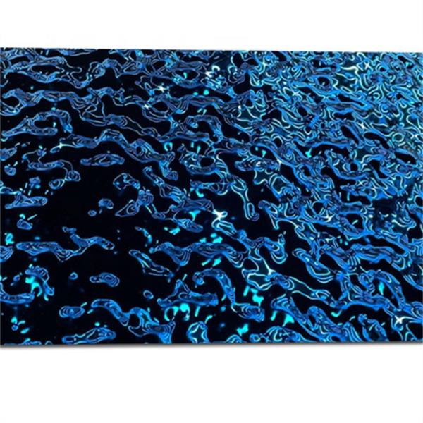 310 S31020 1.4841 Decorative 3D Water Wave Color Stainless Steel Plate For