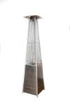 Tall Quartz Glass Tube Patio Heater , Powder Coated / Stainless Steel Gas Patio