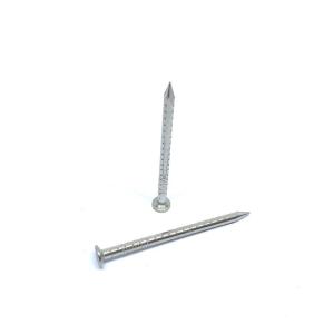 Quality SS304 Checkered Flat Head Nails , Four Hollow Shank Nails 3.5 X 45MM wholesale