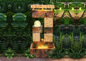 Quality Hotel Decoration Sandstone Glass Ball Water Feature wholesale