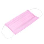Soft Texture Pink Disposable Dust Masks General Size 17.5 * 9.5cm