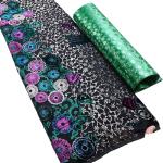 Office African Print Silk Viscose Velvet Fabric 140cm for Embroidered Office
