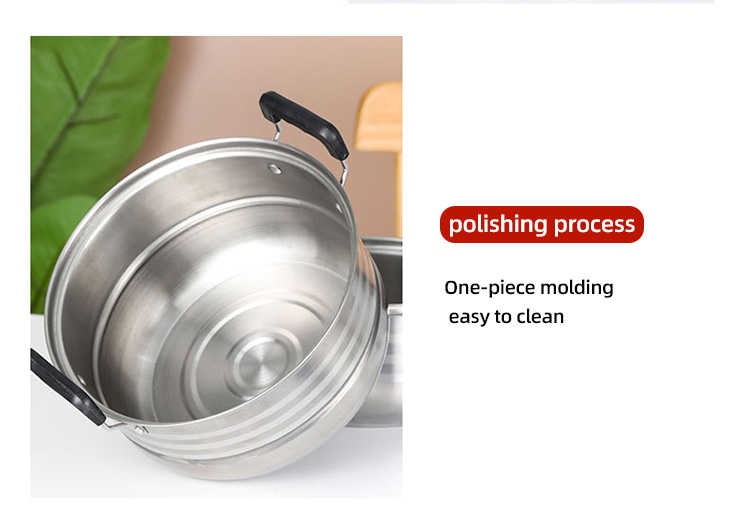 Quality Kitchen Cookware Set American Style Cooking Pot Sets 410 Stainless Steel Pots