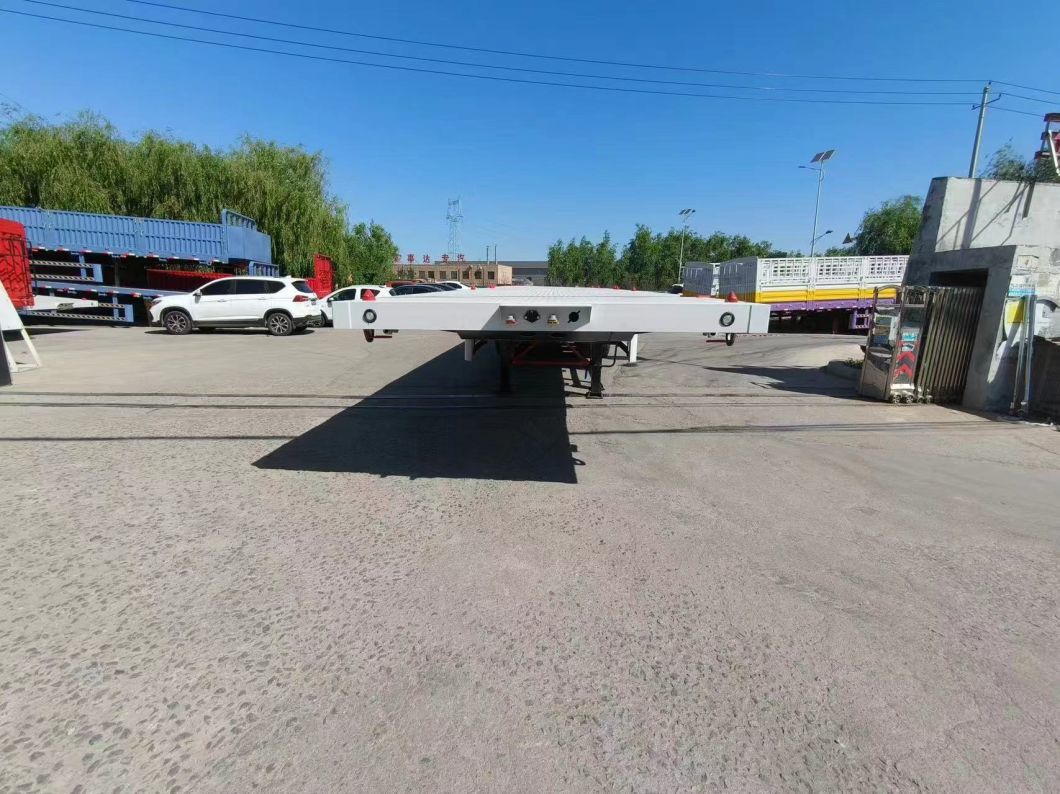 Reliable Tri-Axle Container Flatbed Semi-Trailers for Long-Distance Hauling