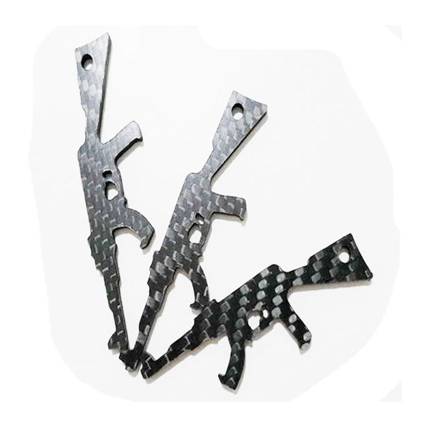 Cool Innovative Superb Carbon Fiber Gun Shape Beer Bottle Opener, Men Gift, Keychain Bottle Opener