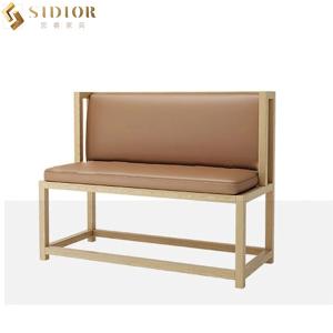 Quality Leather Upholstery Restaurant Booth Sofa 1.2m Modern Booth Seating wholesale