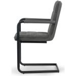 Luxury Gray Velvet Seater Z Shape 880mm Modern Leisure Chair