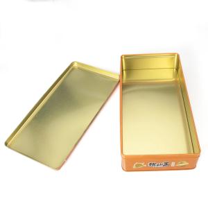 Quality Hat Polish Metal Tin Boxes Large Christmas Cookie Food Moon Cake Square wholesale