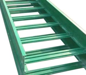 Quality Green Solid FRP Ladder Type Cable Tray Non Combustible High Flexibility wholesale
