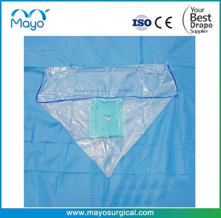 Surgical Knee Arthroscopy Drape Blue Green SMS Drape