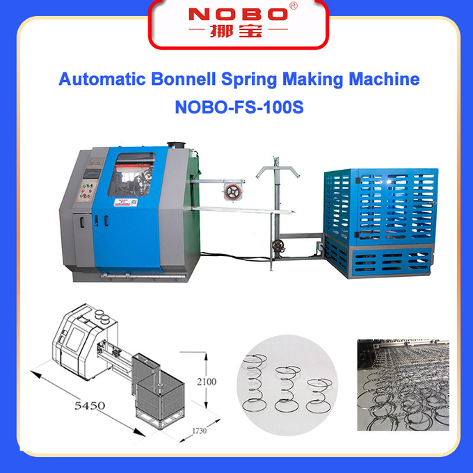 95mm Coiling Mattress Spring Machine Hospitality Grade Mattress Spring Manufacturing Device