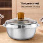 Multifunction Kitchen Cooking Food Pot 18/8 Stainless Steel Rice Pot Food Stock