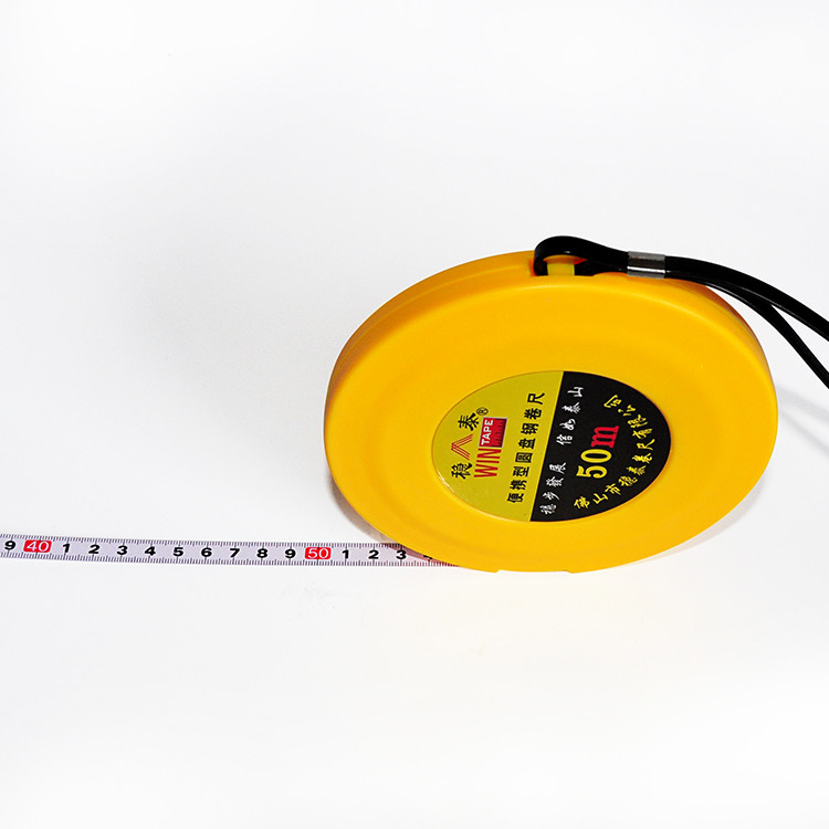 Portable 50m 165ft Steel Tape Measure For Straight Lines Infrastructure Engineering Measuring Distances