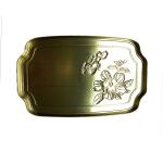 Food Grade Tin Cookie Box For Packaging , Chocolate Tin Box Recyclable