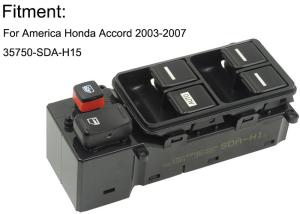Quality Electric Honda Power Window Switch , Master Window Control Switch 35750-SDA-H15 wholesale