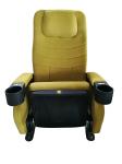 Eco Friendly Commercial Theater Seating Steel Floor Mounted Legs Movable Armrest