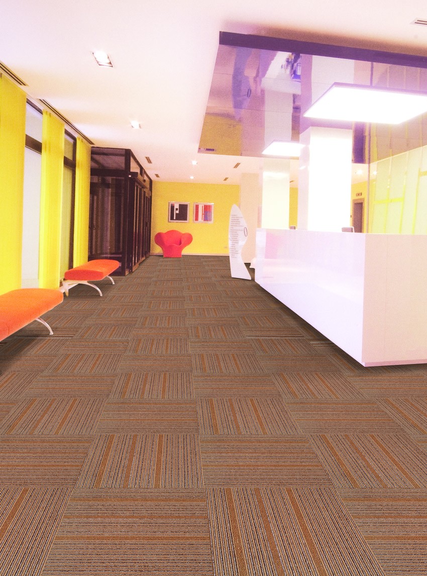 Jacquard 50*50cm PP carpet tile for conference room