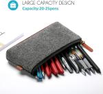 ProCase Pencil Bag Pen Case, Felt Students Stationery Pouch Zipper Bag For Pens,