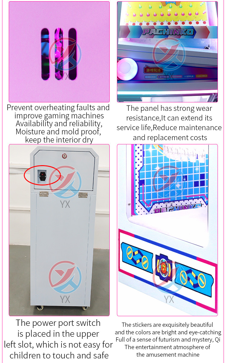 New Pinball Clip Machine Internet Celebrity Gift Machine Supermarket Game City Children's Scan Code, Coin operated Commercial Stall Game Machine