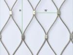 Durable Stainless Steel Zoo Mesh , animals cage Wire ropeMesh For Giraffe