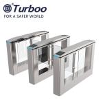 Wide Lane Turnstile 1100mm 30w SUS304 Swing Barrier Gate RFID Card For Handicap