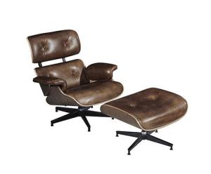Quality Eames Style Mordern Leather Vintage Chair Lounge Recliner Chair And Ottoman wholesale