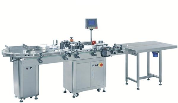 SS304 Beer Glass Bottle Labeling Equipment Tabletop Round Bottle Labeler