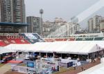Custom 30 X 50 Frame Tent White , Water Resistant Tent For Auto Show Exhibition