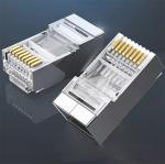 Male RJ45 Connector Cat6 Rubber RJ45 Cable Rj11 Dual Female Connector -40°C- 70