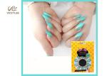 Green Stiletto Ombre Glitter DIY Fake Nails Handmade Crystal Stone