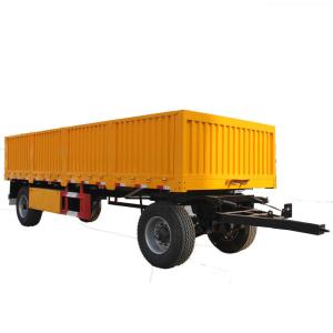 Quality 12R22.5 Tire 20tons 30tons Fence Trailer Bulk Cargo Tractor Hydraulic Dump Full Trailer wholesale