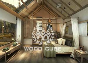 Quality Flexible Prefabricated Wooden Homes With Reliable Frame Easy Shipping wholesale