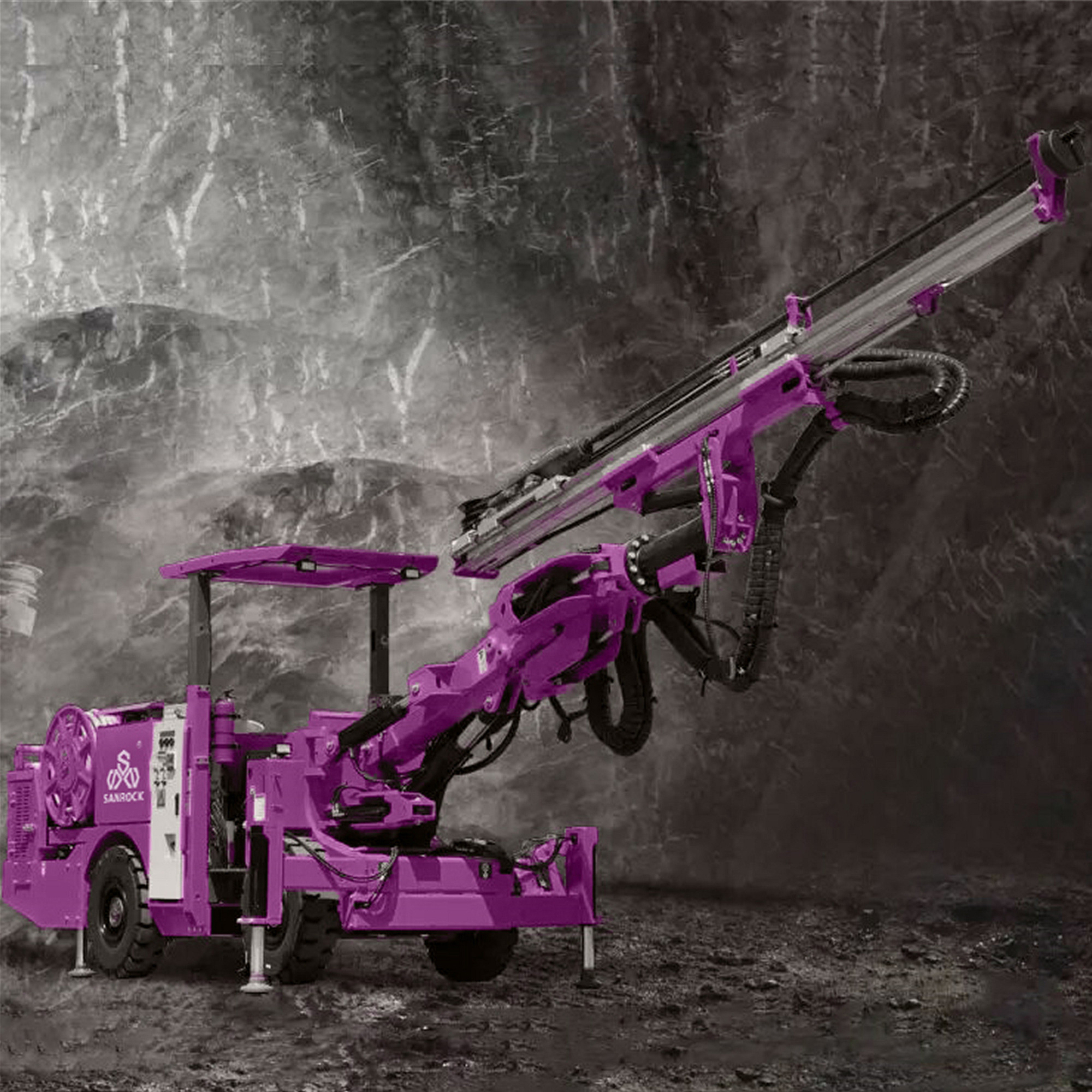 Underground Tunneling Borehole Drilling Machinery Hydraulic Jumbo Drilling Rig Equipment