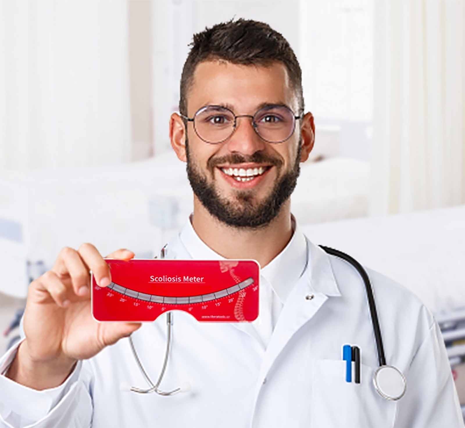Custom Precise Scoliosis Scoliometer Measurement With Spine Contour