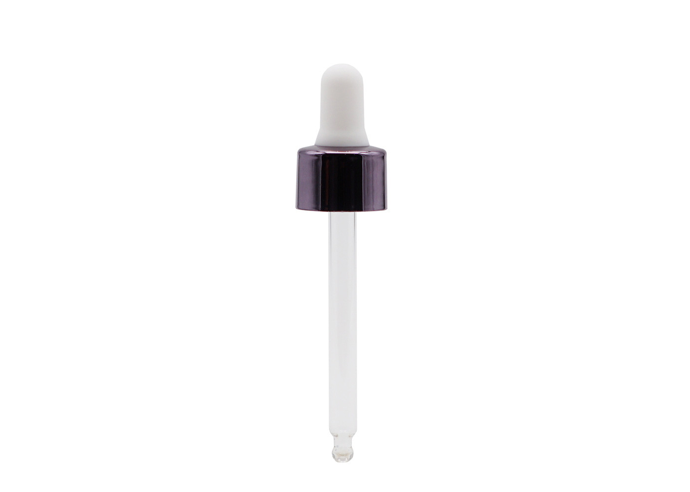 Aluminum 18/410 Glass Eye Dropper Pipette Silicone Teat
