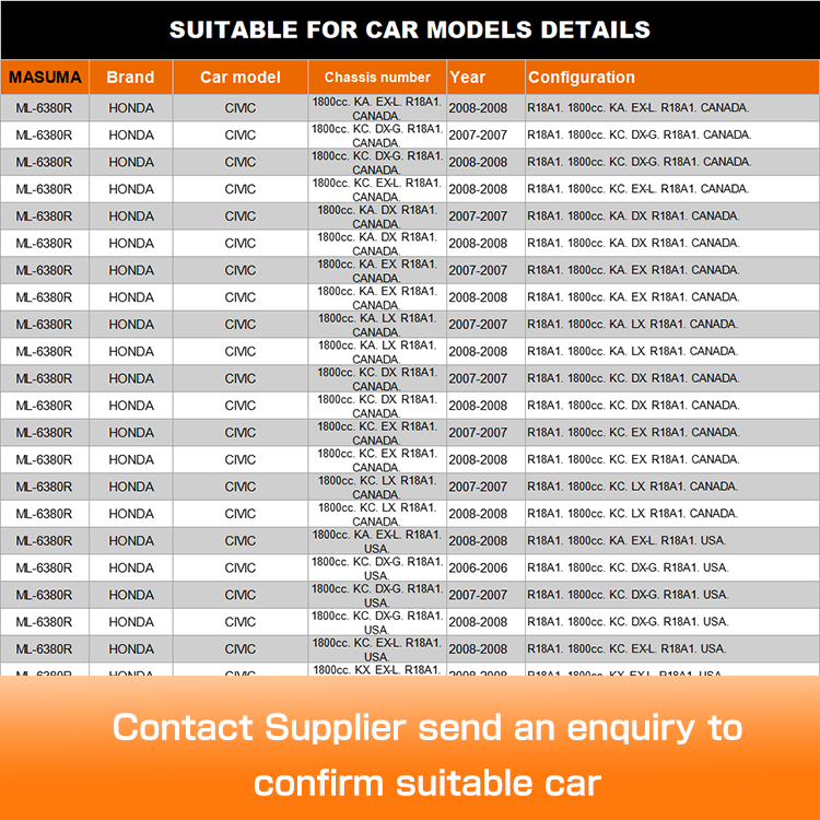 ML-6380R MASUMA Stabilizer Link 12mm 51320SNAA02 51320-SNA-A02 for NISSAN ALMERA TINO