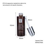 30ml Brown/Amber Glass Clear Cylindrical Bottle With Silver/Bamboo/Black Drop