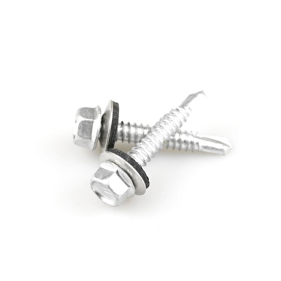 Self Drilling Screws With Epdm Washer 38mm Hex Washer Head Customized Support for Window