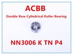 NN3006 K TN P4 Double Row Cylindrical Roller Bearing
