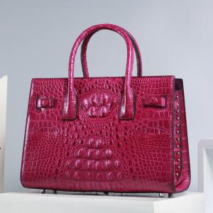 Quality Genuine Alligator Skin Women Totes Purse Authentic Crocodile Leather Lady Top-handle Handbag Female Large Shoulder Bag wholesale