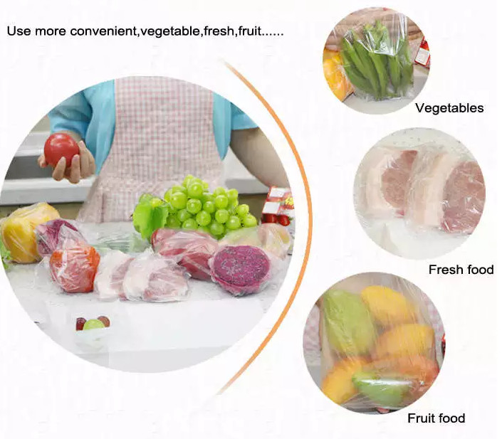 Flat Polyethylene Industrial Strength Plastic Bags Clear Clour For Food Storage