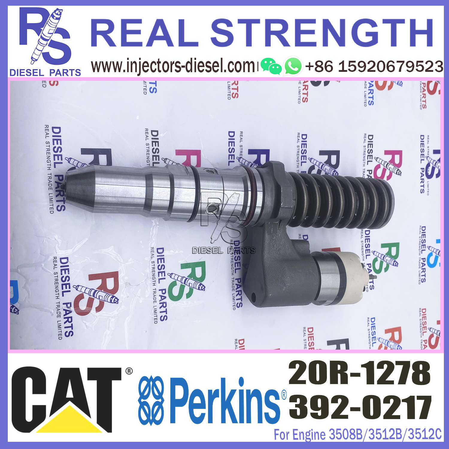 Common Rail Control Valve Injector Valve Common Rail Injector for 3508B/3512B/3512C/3516B/3516C 392-0217 20R-1278