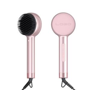 Quality Pink Ceramic Hot Combs Electric Curling Comb Hair Straightener wholesale