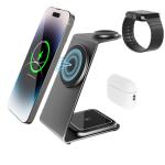 15W 10W 7.5W 5W Qi Standard Metal Wireless Charger with USB C Cable and Aluminum