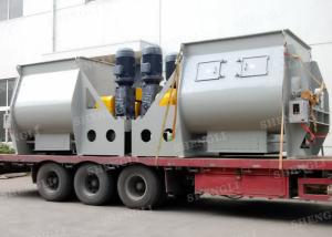 Quality Big Size Twin Shaft Paddle Mixer High Efficiency With 10rpm-60rpm Speed wholesale