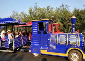 Quality Outdoor Diesel Trackless Train Amusement Ride Vacuum Tyre For Large Scenic Area wholesale