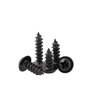 Quality Stainless Steel Black Zinc Pan Washer Head Self Tapping Sheet Metal Screw with Collar wholesale