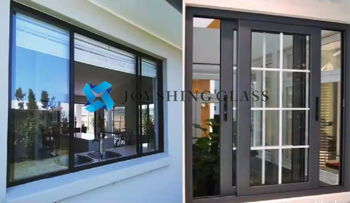 Soundproof Thermal Break Aluminum Sliding Window With Aluminum Mesh
